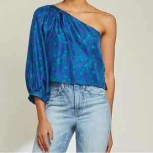 VERONICA BEARD‎ Lyric
One-Shoulder Silk Top